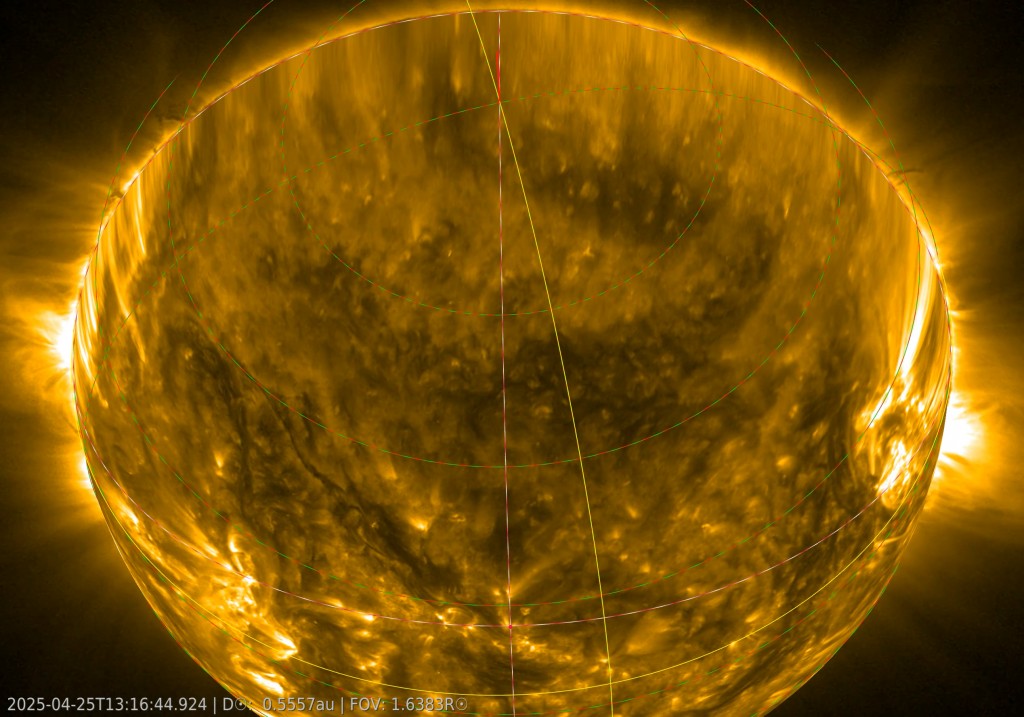 Image du soleil vue du dessus